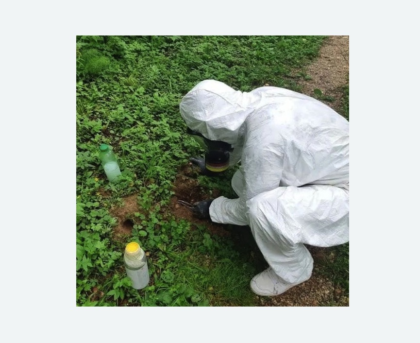 уничтожение кротов на участке в Байкальске